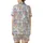 Feline Fanatic's Whimsical Cat Pattern - Dusty Rose Pastel Adornment Satin Short-Sleeve Pajamas Set - 5RW20cQTG8
