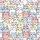 Feline Fanatic's Whimsical Cat Pattern - Dusty Rose Pastel Adornment Satin Short-Sleeve Pajamas Set - 4