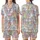 Feline Fanatic's Whimsical Cat Pattern - Dusty Rose Pastel Adornment Satin Short-Sleeve Pajamas Set - uJ6PZGTL9Y