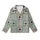 Classic Heritage Motif: Greek Key Acanthus Heart Spade Pattern - Sage Charcoal Decorative Fabric Kid Satin Pajamas Set - 2