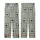 Classic Heritage Motif: Greek Key Acanthus Heart Spade Pattern - Sage Charcoal Decorative Fabric Kid Satin Pajamas Set - 3