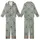 Classic Heritage Motif: Greek Key Acanthus Heart Spade Pattern - Sage Charcoal Decorative Fabric Kid Satin Pajamas Set - 1