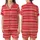 Dynamic Style: Vibrant Red & White Multi-Width Horizontal Stripes - Fashion Piece Satin Short-Sleeve Pajamas Set - SK48iuHkJr