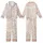 Sweet Tooth Enthusiast Whimsical Pink Ice Cream Cone Scoop Cherry Pattern Kid Satin Pajamas Set - 1