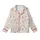 Sweet Tooth Enthusiast Whimsical Pink Ice Cream Cone Scoop Cherry Pattern Kid Satin Pajamas Set - 2