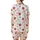 Festive Winter Charm: Pure White Candy Cane Cocoa Mug Berry Anise Snowflake Loungewear Satin Short-Sleeve Pajamas Set - 02sei4mIqT