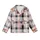 Kitten Lover's Adorable Fluffy Baby Kittens Pink Plaid Hearts: Black White Gray Hatched Design Kid Satin Pajamas Set - 2