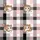 Kitten Lover's Adorable Fluffy Baby Kittens Pink Plaid Hearts: Black White Gray Hatched Design Kid Satin Pajamas Set - 4