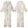 Cozy Bear Lover's Charming Hand-Drawn Brown & Pink Plaid Motif Kid Satin Pajamas Set - mKeTEjYvga