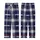 Weekend Lover's Navy Tartan Plaid 'I Love You' & 'WEEKEND' Fashion Piece Kid Satin Pajamas Set - 3