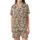 Nature Lover's Whimsical Hand-Drawn Mushroom Pattern: Earthy Terracotta & Sage Fungi Design Satin Short-Sleeve Pajamas Set - 2