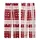 Sweetheart Style: Deep Crimson Pink Geometric Plaid & White Hearts - Custom Wearable Motif Kid Satin Pajamas Set - 3
