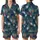 Ocean Explorer's Vibrant Underwater Marine Scene with Stylized Shells & Fish Wearable Art Satin Short-Sleeve Pajamas Set - 1