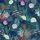 Ocean Explorer's Vibrant Underwater Marine Scene with Stylized Shells & Fish Wearable Art Satin Short-Sleeve Pajamas Set - 4