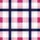 Geometric Plaid: Navy Fuchsia White Pastel Pink Light Grey Varying Width Grid - Wearable Design Item Satin Short-Sleeve Pajamas Set - 4