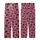 Expressive Woman's Distressed Black Lips & Wonderful Grunge Pattern - Heather Deep Pink Casual Top Kid Satin Pajamas Set - 3