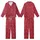 Ruby Red Hearts Motif: Delicate Outlines, Elegant Intertwined White Lines Pattern Kid Satin Pajamas Set - 35ID-7b-Sf