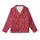 Ruby Red Hearts Motif: Delicate Outlines, Elegant Intertwined White Lines Pattern Kid Satin Pajamas Set - XZfZgsydEa