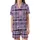 Romantic Lavender Purple Tartan Plaid Love Hearts Script Graphic Wear Satin Short-Sleeve Pajamas Set - 2
