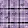 Romantic Lavender Purple Tartan Plaid Love Hearts Script Graphic Wear Satin Short-Sleeve Pajamas Set - 4