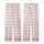 Women's Soft Rose Pink Hearts, Delicate Outlines & Vibrant Polka Dots on Subtle Pinstripe Satin Short-Sleeve Pajamas Set - 3
