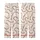 Feminine Style: Soft Plush Undulating Ribbed Texture with Fluid Ruffle Accents - Cream, Rose, Mauve Hues Satin Short-Sleeve Pajamas Set - 3