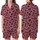 Expressive Woman's Distressed Black Lips & Wonderful Grunge Pattern - Heather Deep Pink Casual Top Satin Short-Sleeve Pajamas Set - 1