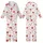 Festive Winter Charm: Pure White Candy Cane Cocoa Mug Berry Anise Snowflake Loungewear Kid Satin Pajamas Set - APMmEm6xqm