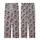 Grumpy Rooster All-Over Design: Sketchy Red & Black Fowl Heads Satin Short-Sleeve Pajamas Set - Qn3ES5V0ac