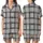 Cozy Everyday: Charcoal Tartan Plaid with Coffee Book Heart Icons - Muted Grey Style Satin Short-Sleeve Pajamas Set - 1tbTt1YnKj