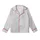 Kindred Spirit's Heather Grey Cursive Love Script Hand-drawn Heart Dot Casual Top Kid Satin Pajamas Set - 2