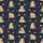 Capybara Lover: Playful Cartoon Capybara Towers & Floating Friends on Dark Navy with Fruits & Lily Pads Wearable Design Kid Satin Pajamas Set - 4