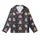 Capybara Lover: Playful Cartoon Capybara Towers & Floating Friends on Dark Navy with Fruits & Lily Pads Wearable Design Kid Satin Pajamas Set - ta17Tqlshq