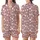 Whimsical Dreamer: Dusty Rose Scattered White Hearts Outline Design Satin Short-Sleeve Pajamas Set - yGZETt0PBQ