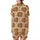 Capybara Lover's Cozy Pattern: Cute Capybara Heads & Orange Pom-Poms - Warm Beige Design Satin Short-Sleeve Pajamas Set - kTFXQ1hHkd