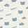 Cozy Comfort Seeker: Faux Cable Knit Bear Cloud HAPPY Design - Creamy Off-White & Muted Blue-Grey Piece Satin Short-Sleeve Pajamas Set - 4