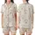 Cozy Bear Lover's Charming Hand-Drawn Brown & Pink Plaid Motif Satin Short-Sleeve Pajamas Set - saIsZOwHOg