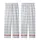 Modern Minimalist: Cool Tone Geometric Grid Stripe Design - Contemporary Fashion Piece Kid Satin Pajamas Set - 3