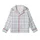 Modern Minimalist: Cool Tone Geometric Grid Stripe Design - Contemporary Fashion Piece Kid Satin Pajamas Set - 2