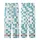 Modern Geometry Lover: Vibrant Teal White Rectangular Square Block Design Kid Satin Pajamas Set - 3