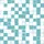 Modern Geometry Lover: Vibrant Teal White Rectangular Square Block Design Kid Satin Pajamas Set - 4