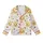 Gentle Baby Giraffe Sleep Set: Red-Brown Spot & Pink Flower Pattern with 'Sleep Early' Text Kid Satin Pajamas Set - 2
