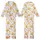 Gentle Baby Giraffe Sleep Set: Red-Brown Spot & Pink Flower Pattern with 'Sleep Early' Text Kid Satin Pajamas Set - 1