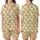 Women's Bright Red Cherry Clusters with Green Stems & Leaves – Whimsical Yellow Pattern – Comfort Loungewear Satin Short-Sleeve Pajamas Set - G1bnwkxDmq