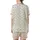 Minimalist Style Lover's Sparse Floral Leaf Pattern - Soft Taupe Wearable Art Satin Short-Sleeve Pajamas Set - 6IPWQG54oL