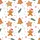 Whimsical Holiday Gingerbread: Hand-Drawn Cookies, Santa Hats, Teal Snowflakes & Evergreen Sprigs Design Kid Satin Pajamas Set - 4