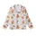 Whimsical Holiday Gingerbread: Hand-Drawn Cookies, Santa Hats, Teal Snowflakes & Evergreen Sprigs Design Kid Satin Pajamas Set - 2