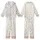 Rustic Wanderer's Delicate Wild Herb & Abstract Bloom Design Kid Satin Pajamas Set - kbsysBkOP3