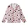 Women's Light Pink Black Polka Dot & Abstract Lace Motif Ensemble Kid Satin Pajamas Set - 2