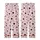 Women's Light Pink Black Polka Dot & Abstract Lace Motif Ensemble Kid Satin Pajamas Set - 3